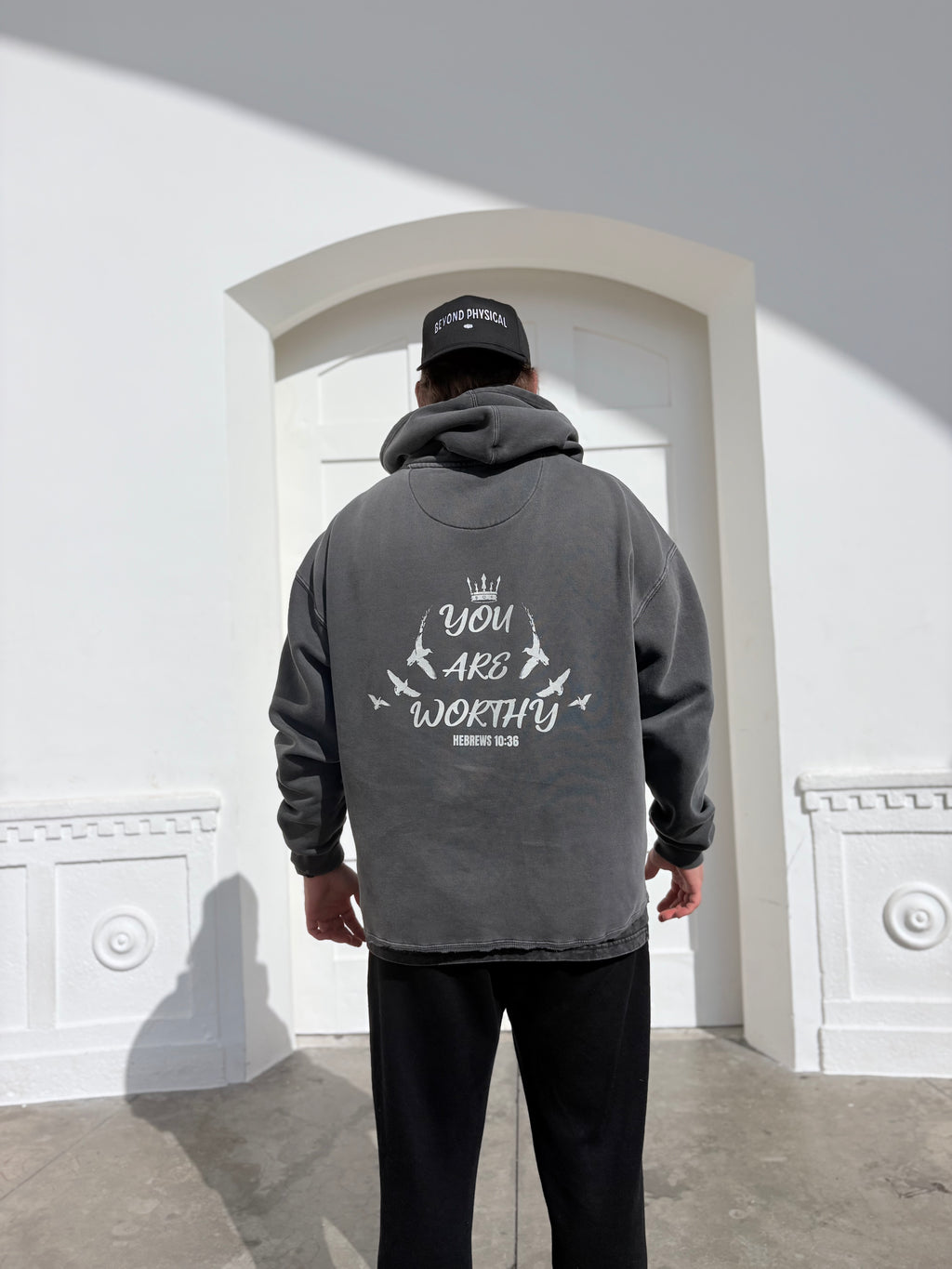 Worthy Hoodie | WASHED BLACK | Beyond Physical