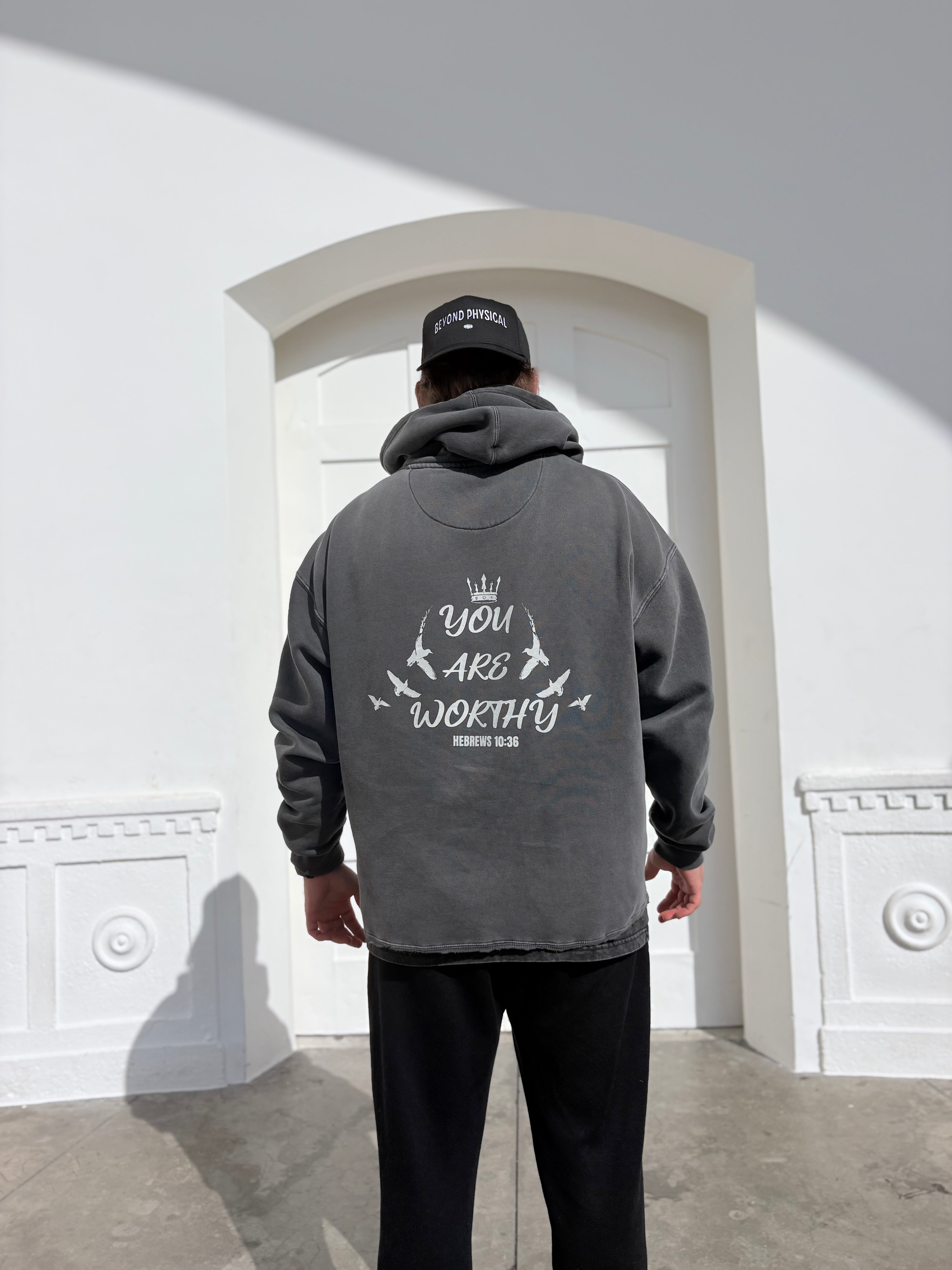 Worthy Hoodie | WASHED BLACK | Beyond Physical