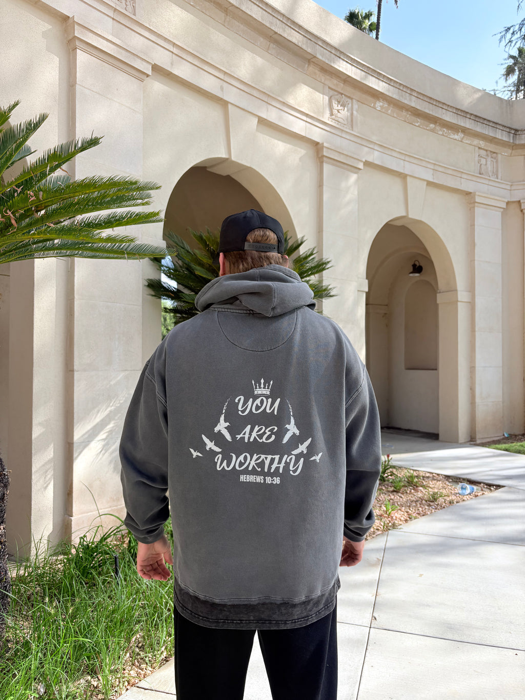 Worthy Hoodie | WASHED BLACK | Beyond Physical