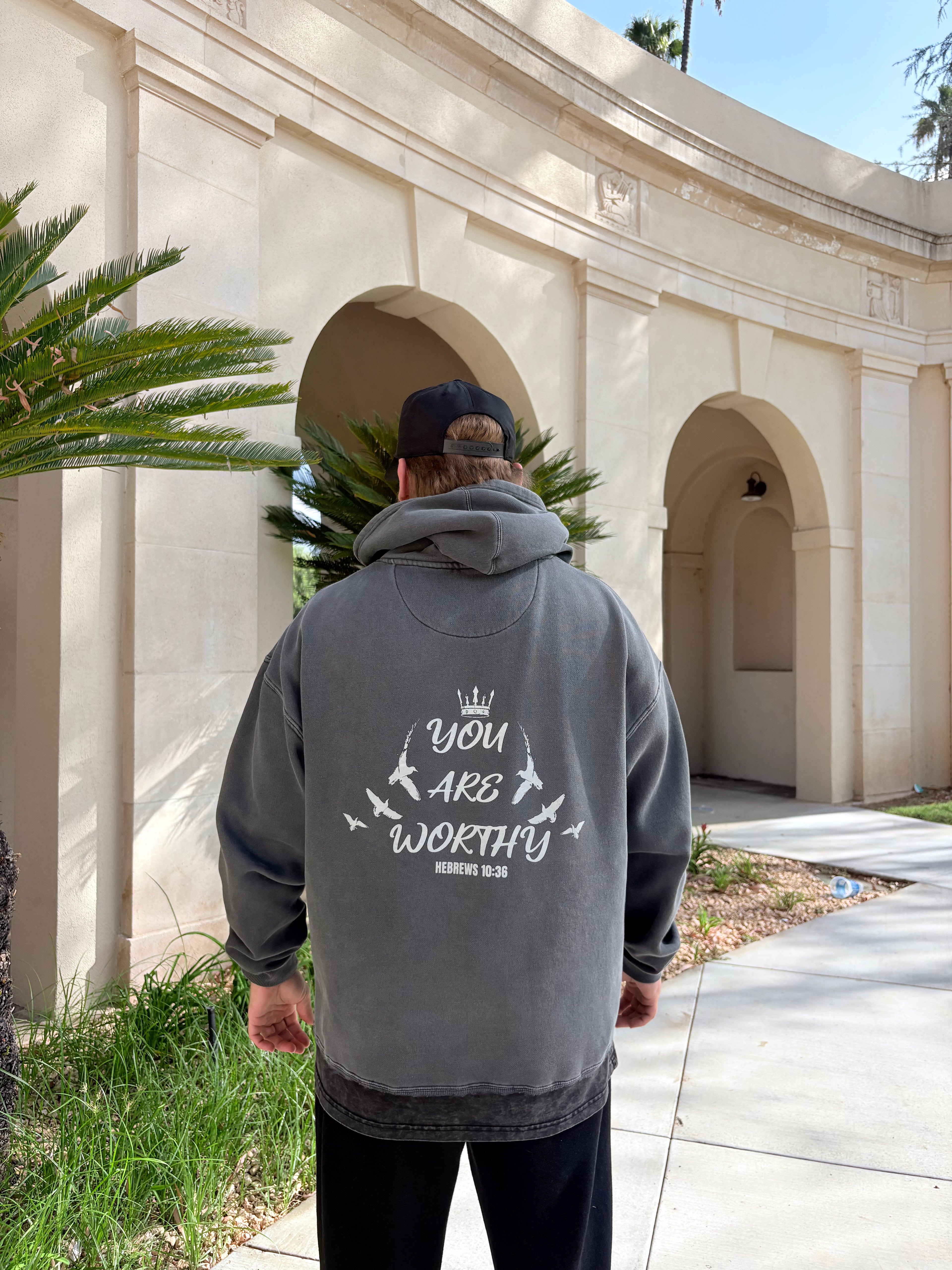 Worthy Hoodie | WASHED BLACK | Beyond Physical