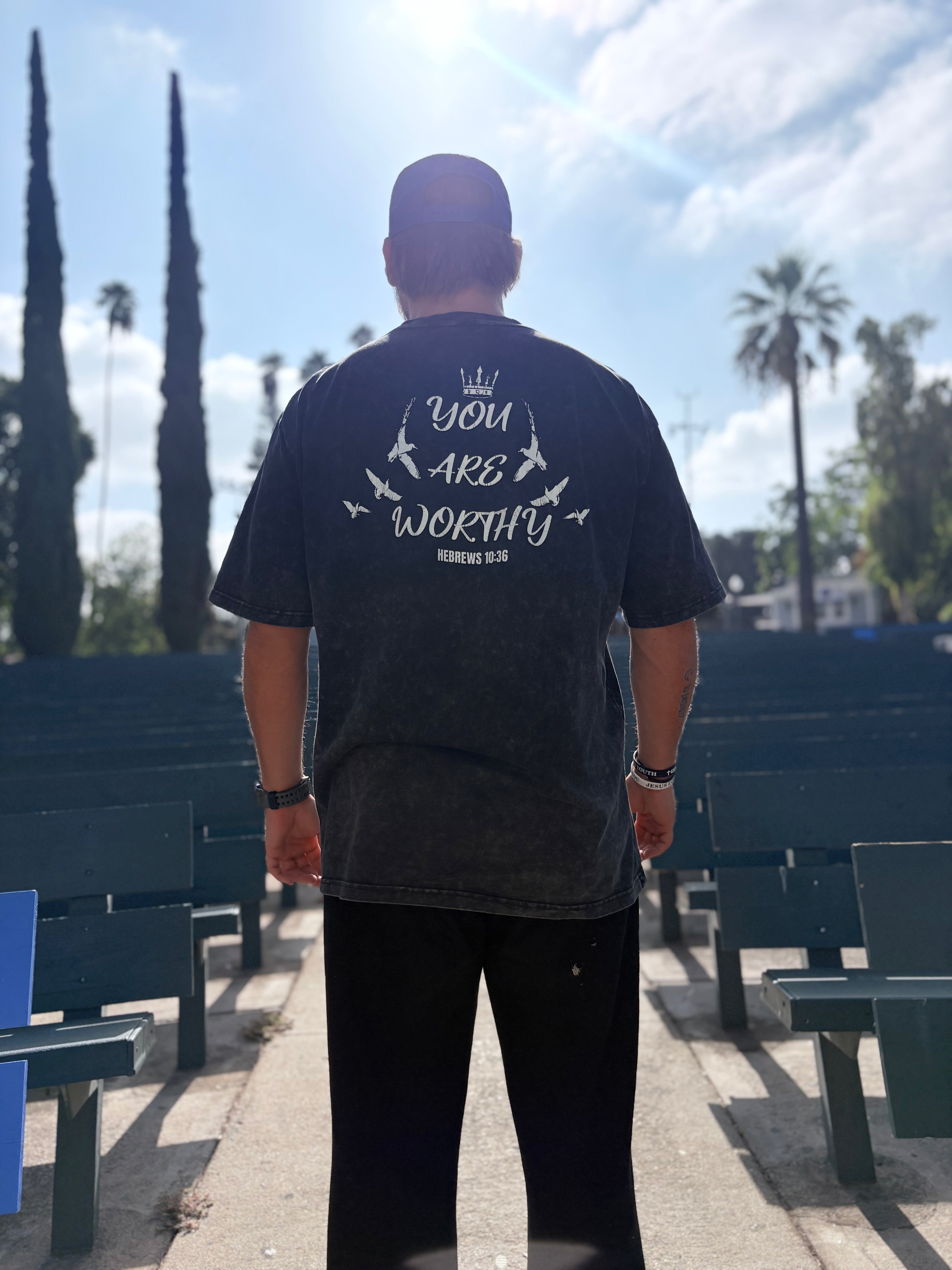 Worthy Tee | BLACK WASHED | Beyond Physical
