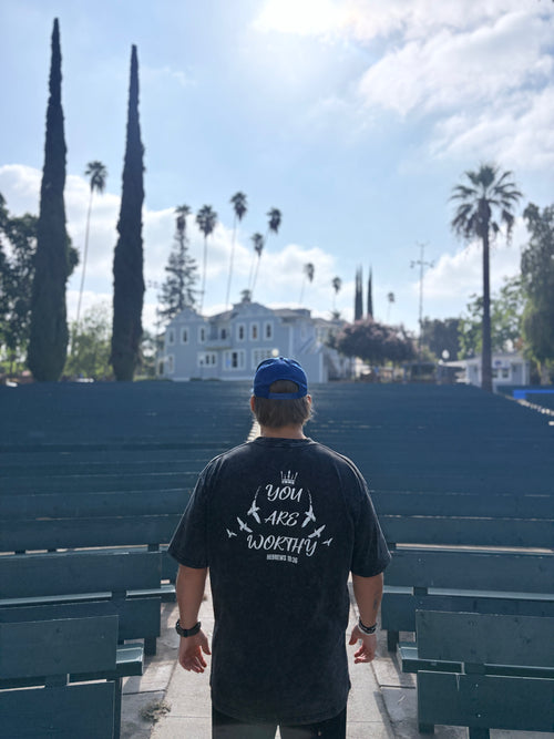 Worthy Tee | BLACK WASHED | Beyond Physical